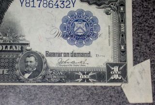 1899 Rare $1 Pcgs 55 Major Error Cut Butterfly Silver Certificate Us Bank Note photo