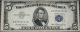 1953 Error $5 Silver Certificate 3rd Print Shift Blue Seal Us Five Dollar Lt 11 Paper Money: US photo 2