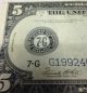1914 Series $5 Dollar Bill Federal Reserve Bank Of Chicago Note Large Size Notes photo 1