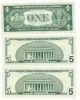 One Dollar 1935 - D Blue Seal 2 - Five ' S Green 2003 - A Small Size Notes photo 1
