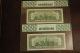 Two Consecutive 1963a Cleveland $100 Star Note Small Size Notes photo 1