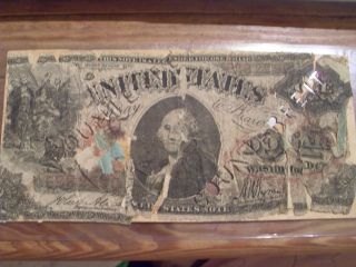 $1 United States Dollar Series 1875 Counterfeit Money Poor photo