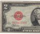 1928d Red Seal $2.  00 Jefferson Note,  Two Dollar Bill C92642230a Old Paper Money Small Size Notes photo 1