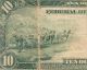 Large 1914 $10 Dollar Bill Federal Reserve Note Old Paper Money Currency Fr 930 Large Size Notes photo 1