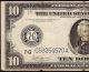 Large 1914 $10 Dollar Bill Federal Reserve Note Old Paper Money Currency Fr 930 Large Size Notes photo 4