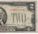 1928g Red Seal $2.  00 Jefferson Note,  Two Dollar Bill E02657325a Old Paper Money Small Size Notes photo 2