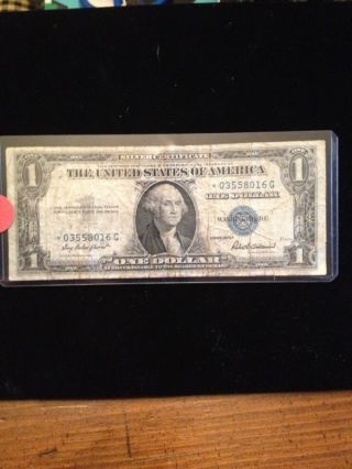 Silver Certificate 1935 F Star Note In Protective Sleeve photo