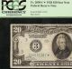 1928 $20 Dollar Bill Star Numerical Frn Federal Reserve Note Gold Clause Pcgs Small Size Notes photo 1