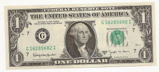 1963b $1.  00 J.  Barr Dollar Bill photo