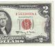 Crisp Red Seal 1963a Two Dollar Us Note A16339904a,  Old Paper Money Small Size Notes photo 2