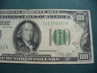 1928 A - 100 Dollar - Chicago - Federal Reserve Note photo