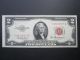 Series 1953a $2 Star Note Red Seal Two Dollar $2 Legal Tender Us Deuce Money Small Size Notes photo 1