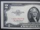 Series 1953a $2 Star Note Red Seal Two Dollar $2 Legal Tender Us Deuce Money Small Size Notes photo 3