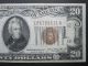 1934a $20 Hawaii Brown Seal World War Ii Old Us Collectible Money Small Size Notes photo 3