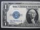 1928 $1 Silver Certificate Funny Back C - A Block Blue Seal Us Money Small Size Notes photo 2