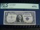 (2) 1957 B Consecutive Silver Certificates $1 Pcgs Certified 66ppq Gem Small Size Notes photo 2