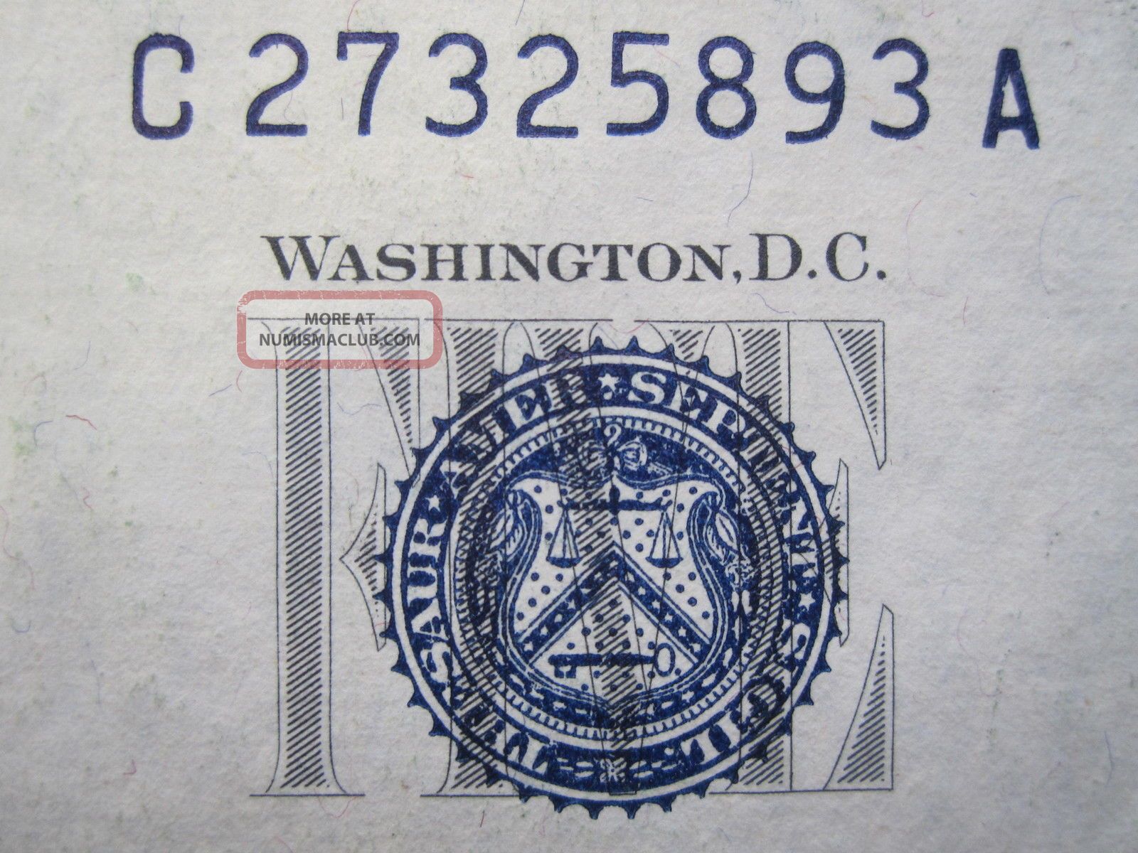 Uncirculated 1953 $5 Silver Certificate Blue Seal C A Old Collectible