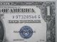Uncirculated 1935e $1 Silver Certificate Blue Seal V - G Block Old Paper Money Small Size Notes photo 1