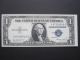 Uncirculated 1935e $1 Silver Certificate Blue Seal V - G Block Old Paper Money Small Size Notes photo 3