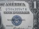 Vintage Uncirculated 1957 $1 Silver Certificate Consecutive Blue Seal Ua Block Small Size Notes photo 3