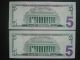 United States Au+ 2006 $5 Star Note G Chicago / F Atlanta Replacement Small Size Notes photo 2