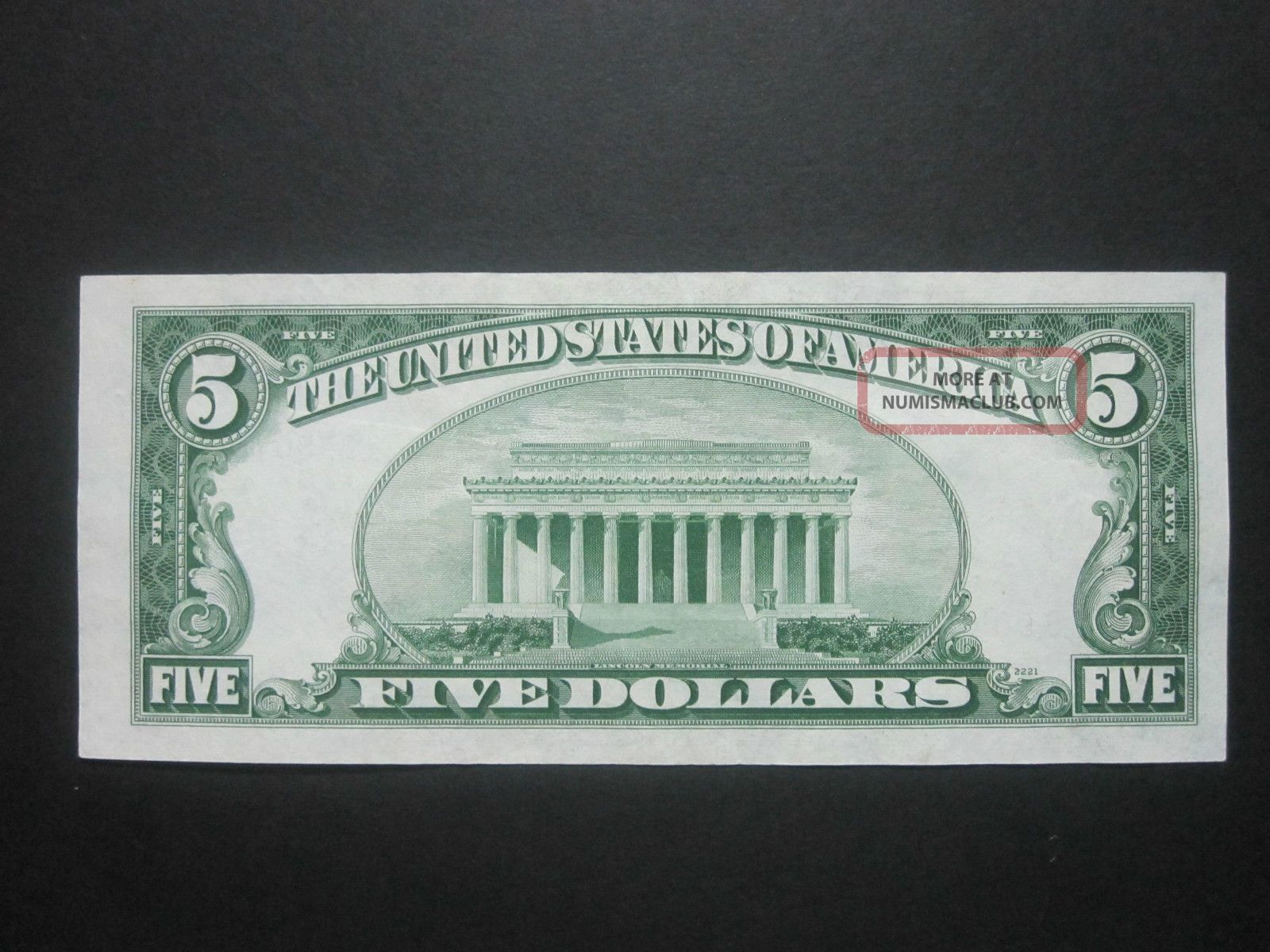 Ch Cu 1953 $5 Silver Certificate Us Blue Seal B A Block Collectible