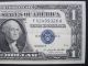 Vintage 1957b $1 Silver Certificate Y - A Block Scarce Us Blue Seal Old Money Small Size Notes photo 1