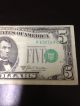 1969b $5 Misaligned Overprint Error Note Paper Money: US photo 2