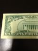 1969b $5 Misaligned Overprint Error Note Paper Money: US photo 5