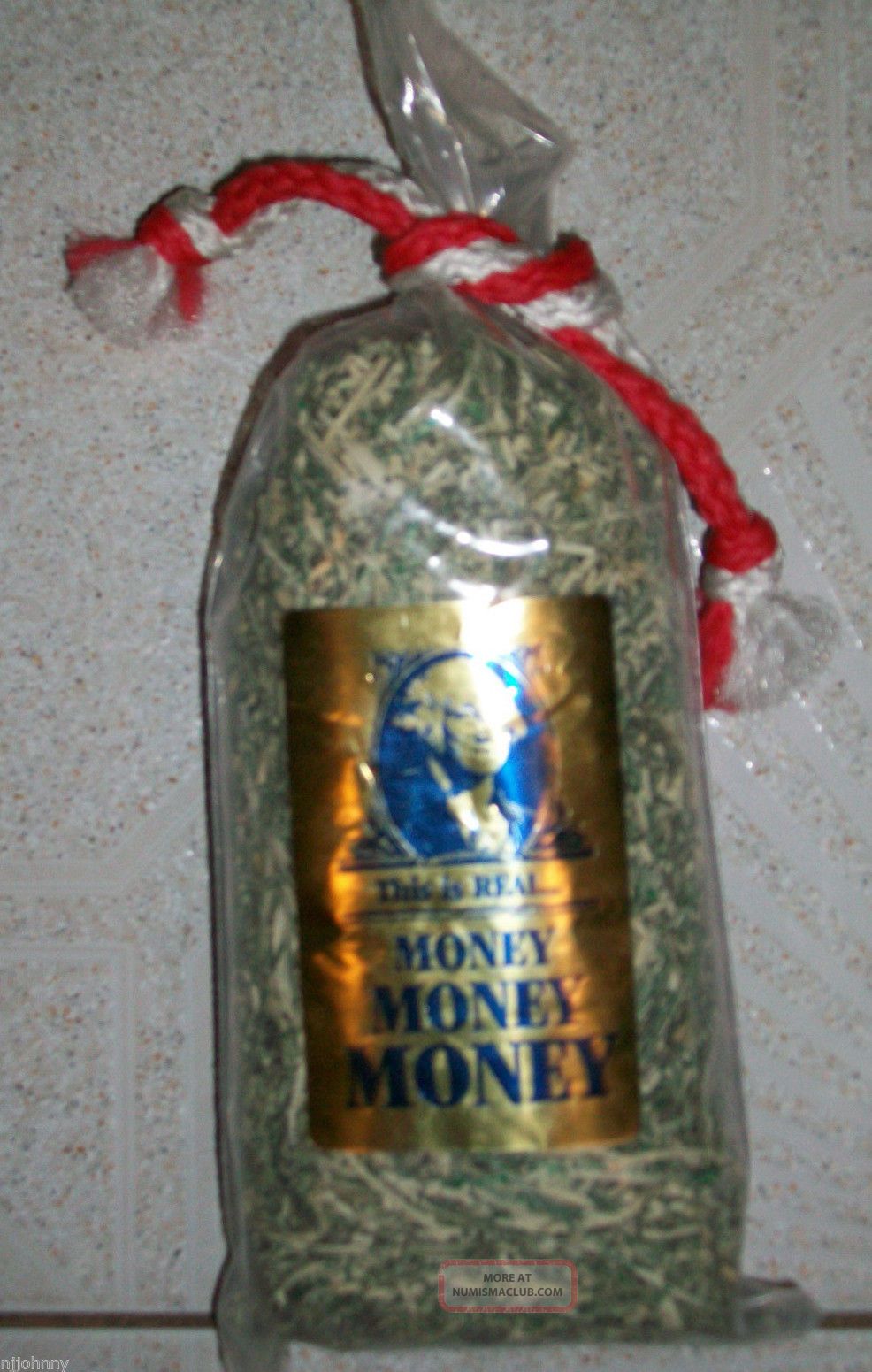 Bag Of United States Of America Real Shredded Money 1 100 Bills Inside