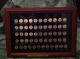 America 50 State Quarters + 6 United States Territory Quarters In Wood Frame Small Size Notes photo 5