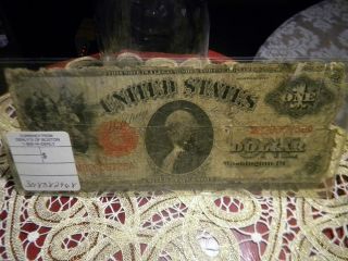 1917 $1 United States Note. .  Usa One Dollar. .  Old &. .  Historical $$$$ photo