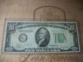 1934c Ten Dollar Federal Reserve Note photo