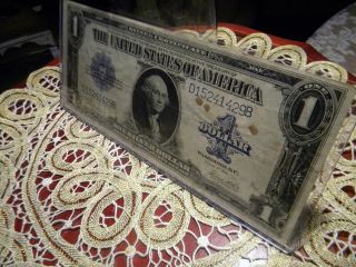 1923 $1 Silver Certificate. . .  Large Size. . .  $$$$$$$. . .  Blue Seal. . .  Usa Dollar photo