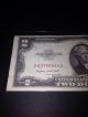 1953 B $2 Two Dollar Bill United States Old Paper Money.  Fr 1511 Small Size Notes photo 2