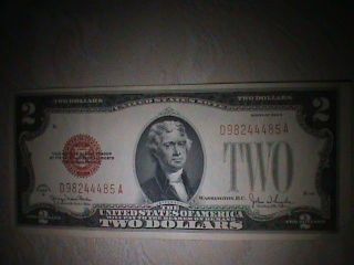 Old Paper Money - - - - - 1928 G Two Dollar Red Seal Crisp Gem Unc. photo
