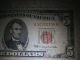 Old Paper Money - - =1963 Five Dollar Red Seal.  Exelente. Small Size Notes photo 1