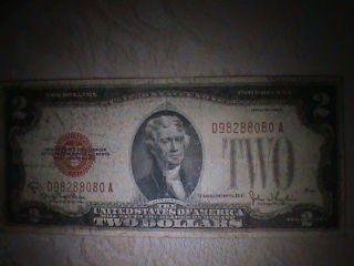 Old Paper Money - - - - 1928 - G Two Dollars Great Circulate. photo