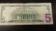 $5 Federal Reserve Note Partial Repeater 88811813 Small Size Notes photo 2