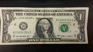 $1 U.  S.  Note Rare Lucky 