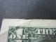 2006 $1 Federal Reserve Note Misaligned Seal Printing Error Paper Money: US photo 3