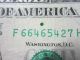 2006 Error $1.  00 Federal Reserve Note Ink Error Paper Money: US photo 2