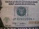 2009 $20 Us Frn Federal Reserve Star Note Jf02822504 Small Size Notes photo 1