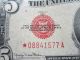 1928 F Usn $5.  00 Star Note Mis - Align Cutting Error Paper Money: US photo 1