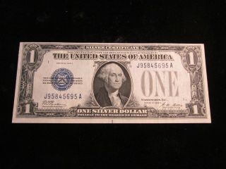 1928a $1 Funnyback Silver Certificate Extra Fine J95845695a photo