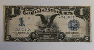 1899 $1.  00 Dollar Silver Certificate Speelman/white photo