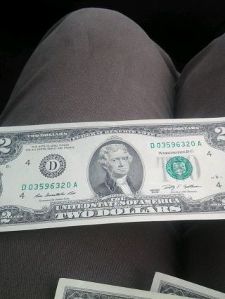 2009 2 Dollar Bill Have Several photo