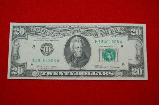 1969 Series $20 Dollar Bill Series St Louis Twenty Federal Reserve Note photo