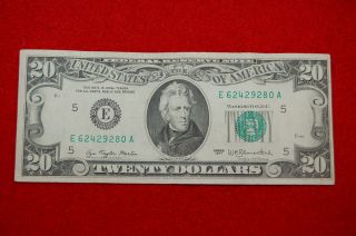 1977 Series $20 Twenty Dollar Bill,  Federal Reserve Note Richmond Virginia photo