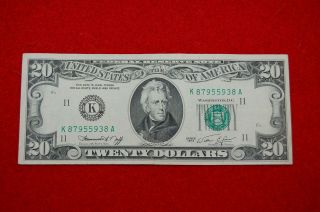 1974 Series $20 Twenty Dollar Bill,  Federal Reserve Note Dallas photo